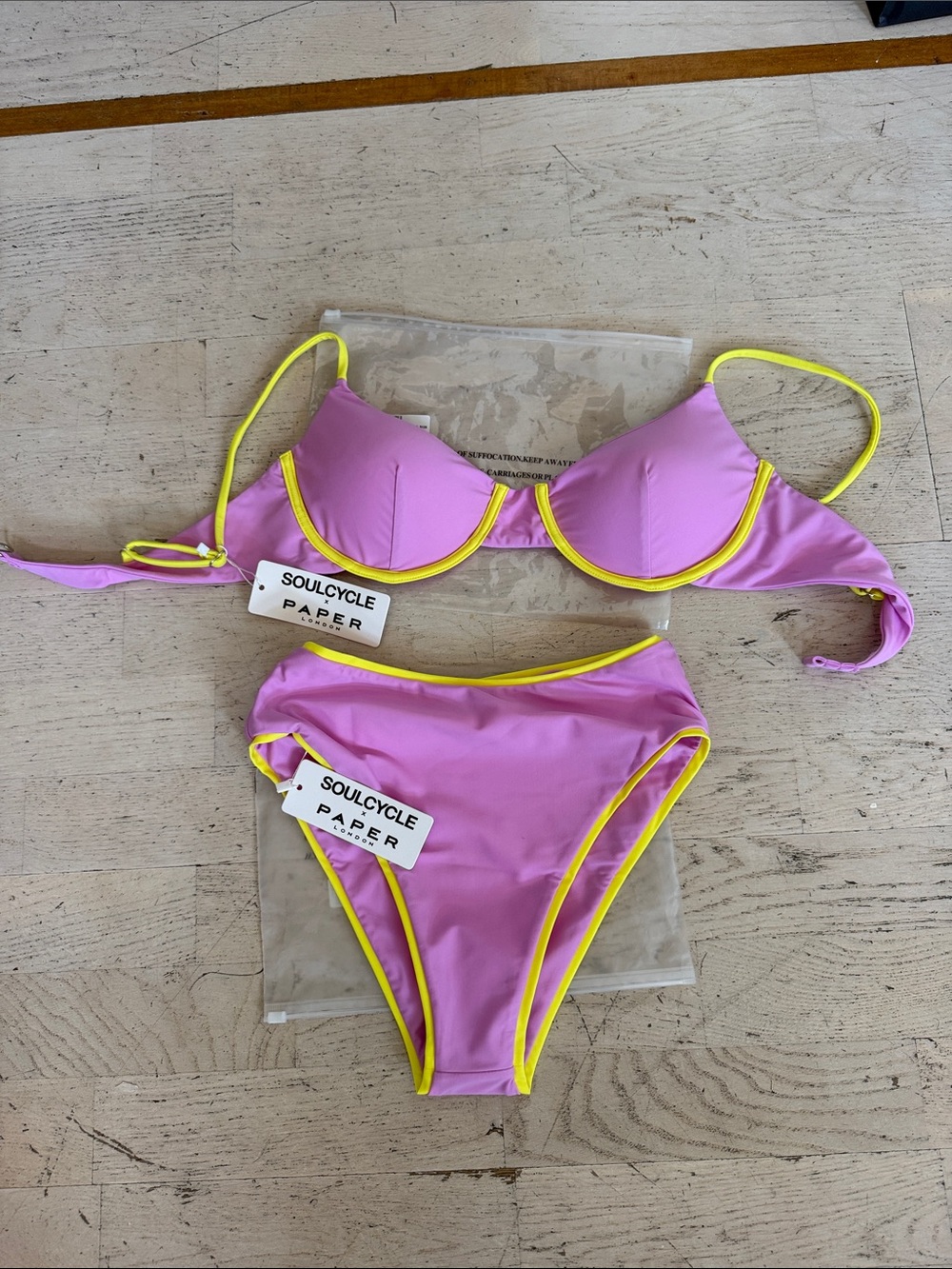 Paper London x SoulCycle High-Waisted Bikini